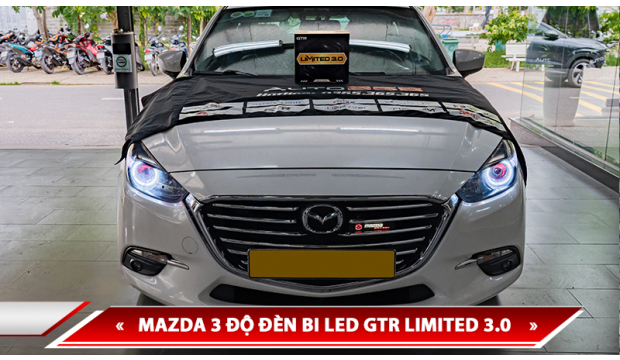 MAZDA 3 ĐỘ ĐÈN BI LED GTR LIMITED 3.0 - NÂNG CẤP ÁNH SÁNG VƯỢT TRỘI